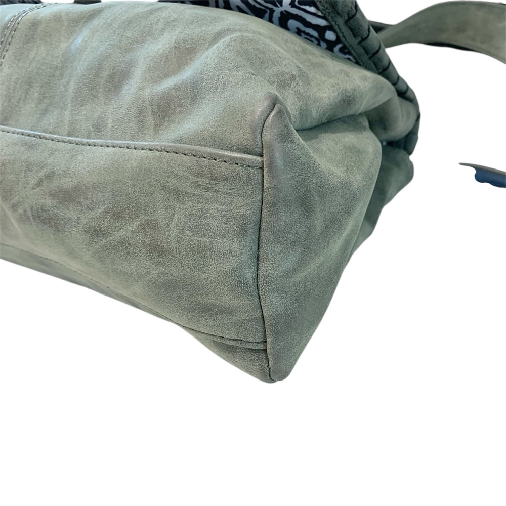 STEVE MADDEN Gray & Blue Crossbody Messenger Bag - Picture 9 of 16